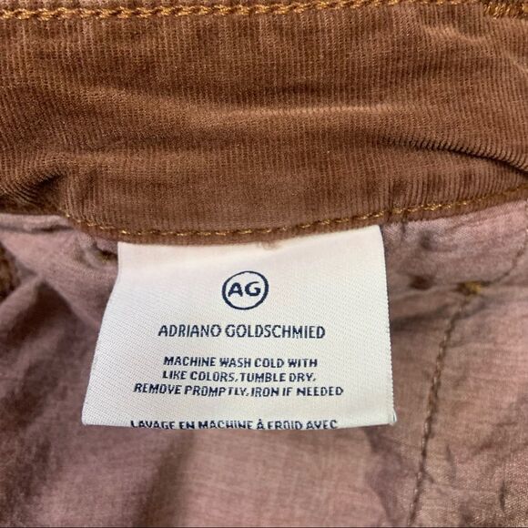 AG Adriano Goldschmied Caden Corduroy Trouser in Dark Walnut - Picture 11 of 13
